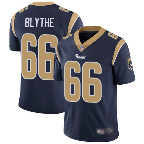 Los Angeles Rams Limited Navy Blue Men Austin Blythe Home Jersey NFL Football 66 Vapor Untouchable